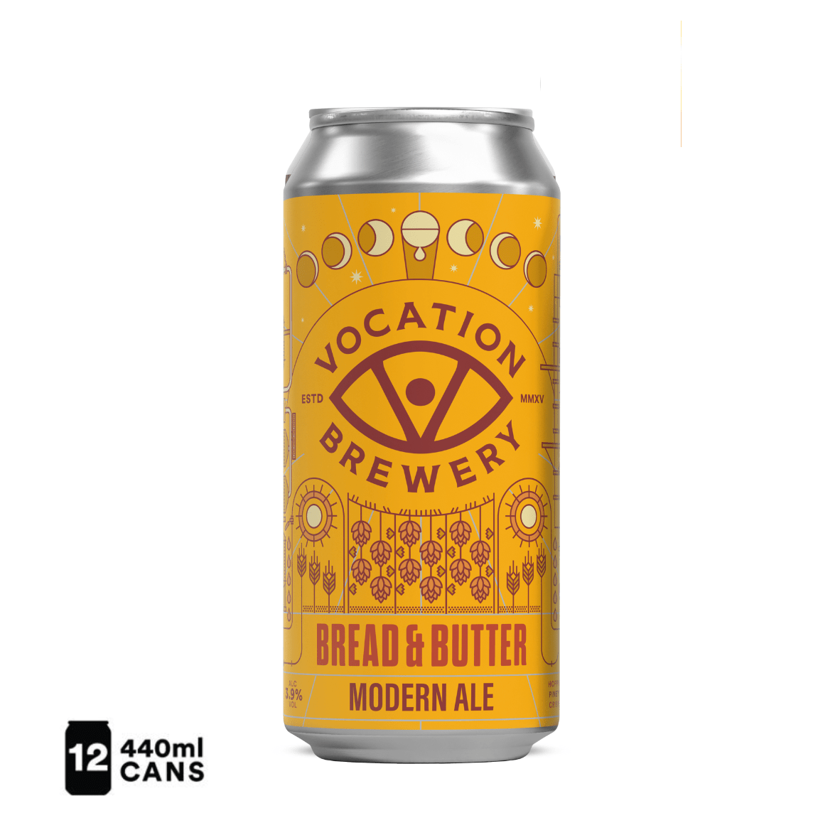12PK Bread & Butter | 3.9% Dry Hopped Pale Ale 440ml - Vocation Brewery
