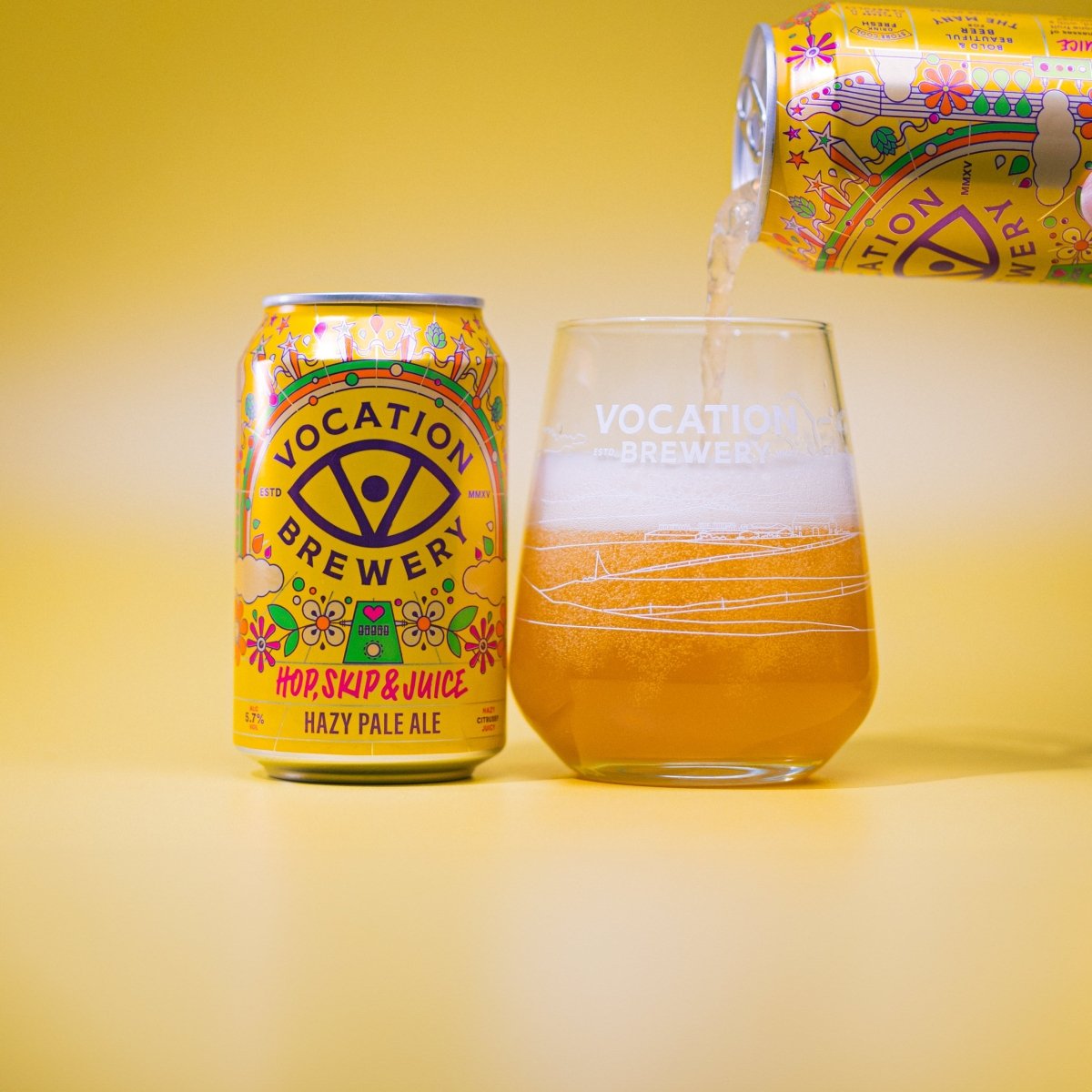 12PK Hop, Skip & Juice | 5.7% Hazy Pale Ale 330ml - Vocation Brewery