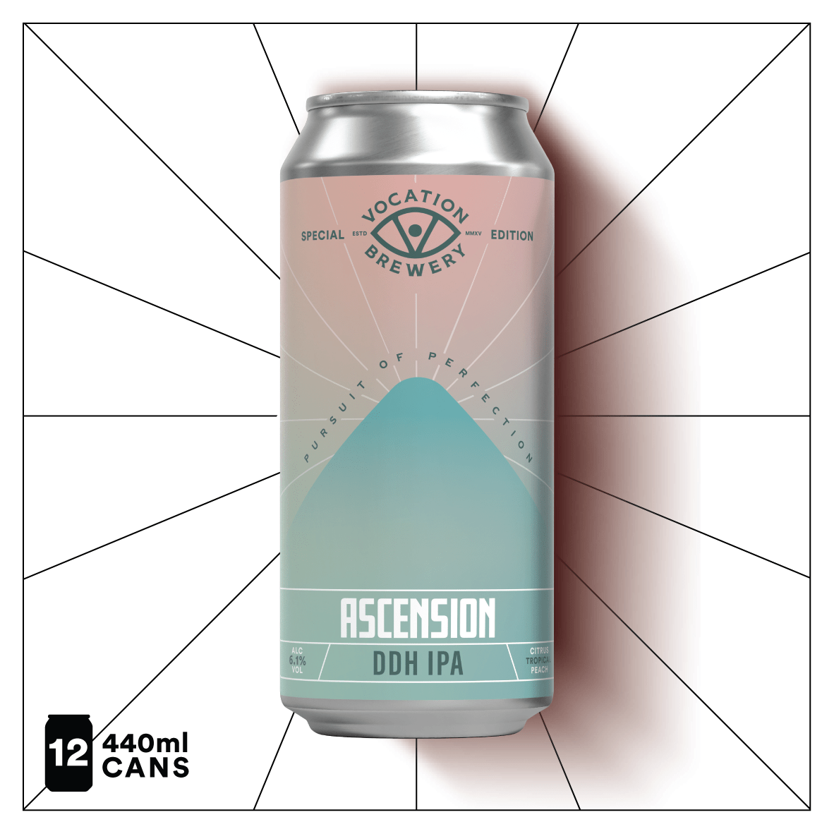 Ascension | 6.1% DDH IPA | 440ml - Vocation Brewery