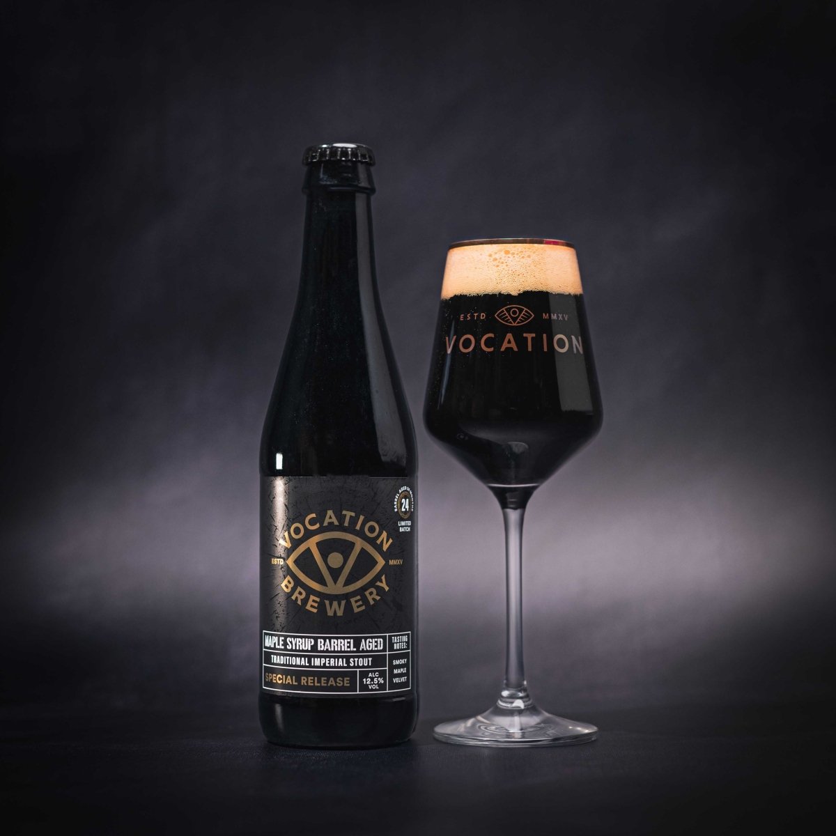 Imperial Stout | 12.5% Maple Syrup Barrel Aged Beer | 330ml bottle - Vocation Brewery