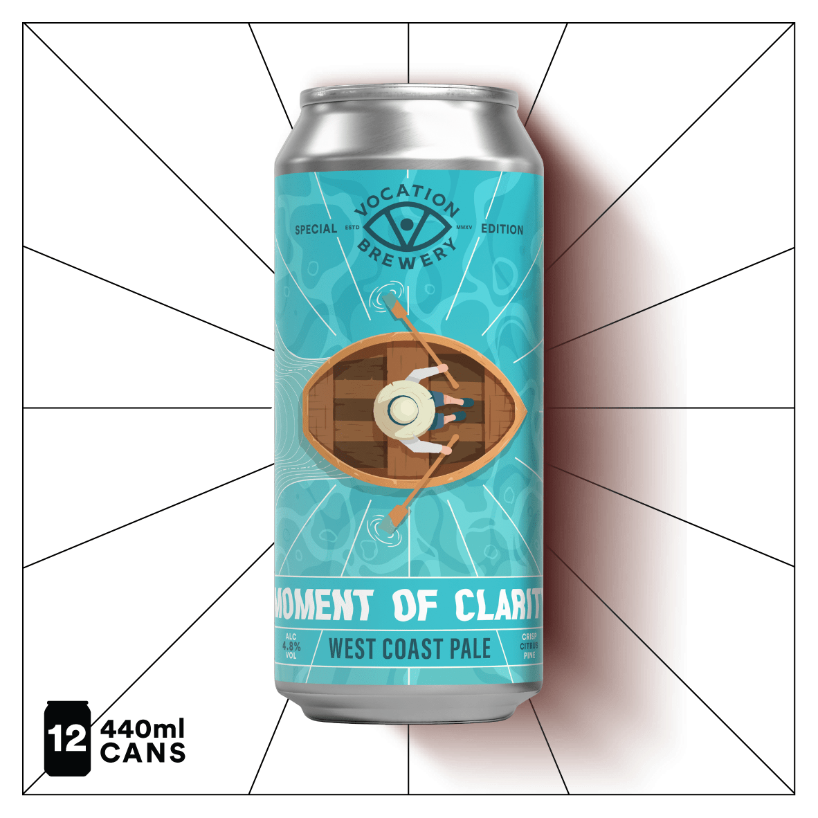 Moment of Clarity | 4.8% West Coast Pale 440ml - Vocation Brewery