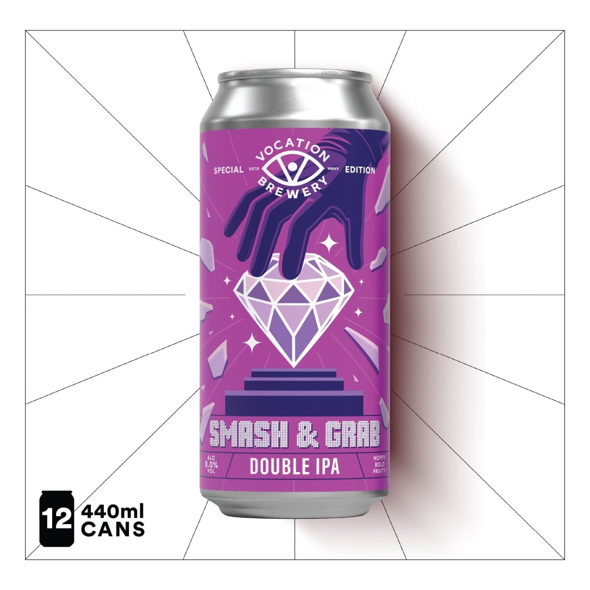 Smash & Grab | 8.0% DIPA | 440ml - Vocation Brewery