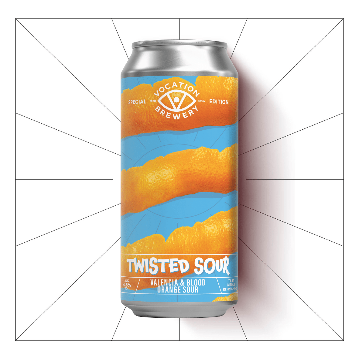 Twisted Sour | 4.5% Valencia & Blood Orange Sour | 440ml - Vocation Brewery