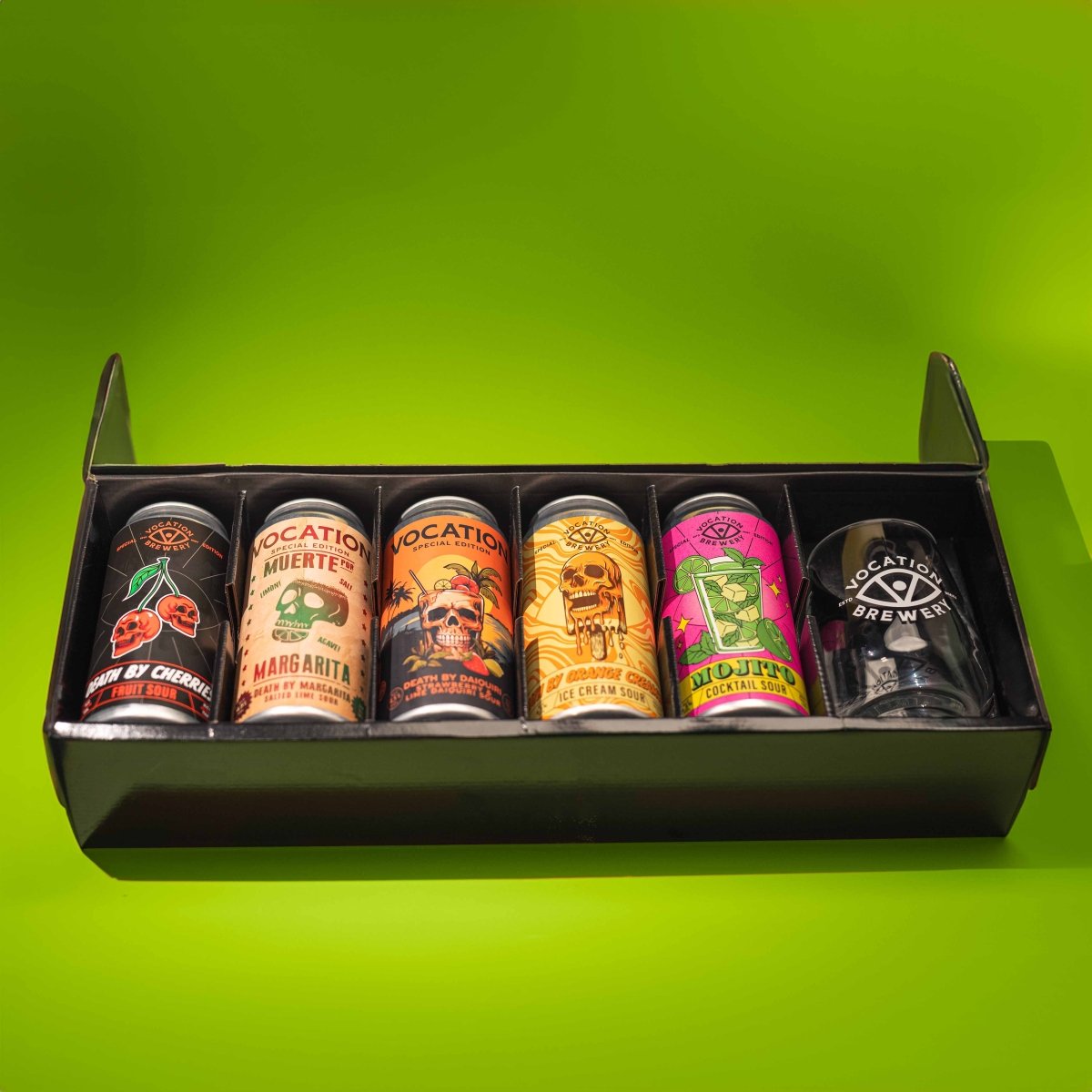 Vocation Sours Gift Set Sour Beer Gift Pack 5 x 440ml & Glass