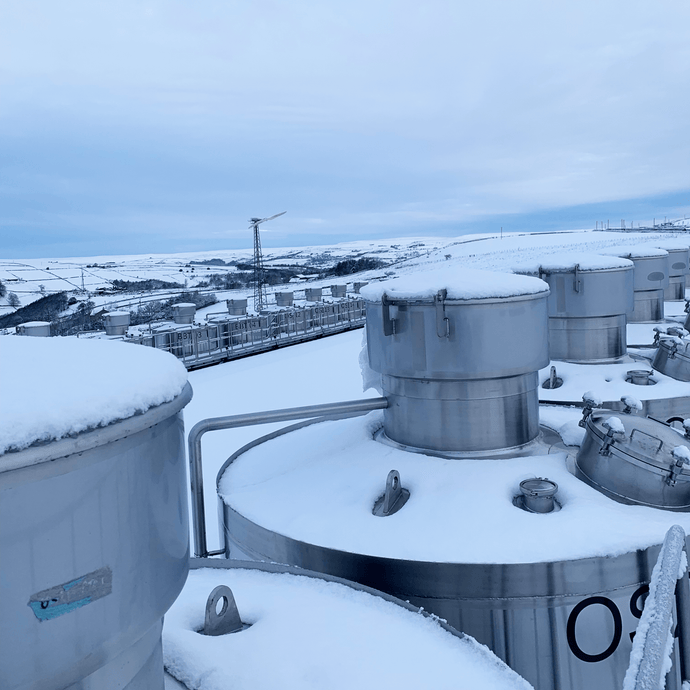 Outside tanks on top of a hill?!