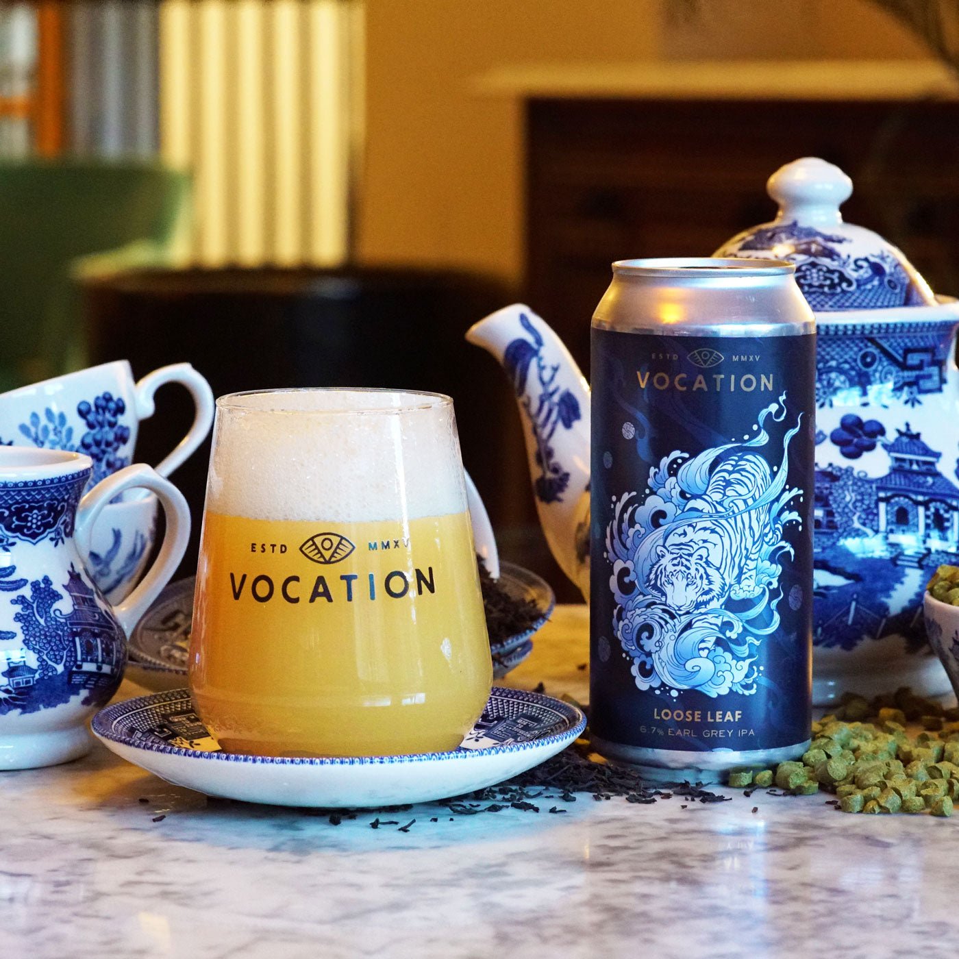 The brewing of Loose Leaf, our Earl Grey IPA - Vocation Brewery