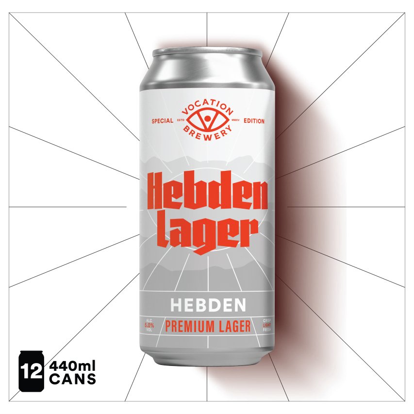 12PK Hebden Lager | 5% Premium Lager 440ml - Vocation Brewery