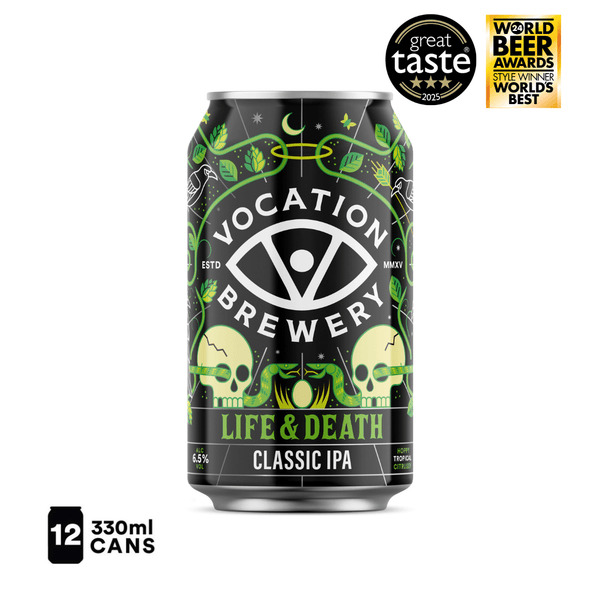12PK Life & Death | 6.5% Hoppy IPA 330ml - Vocation Brewery