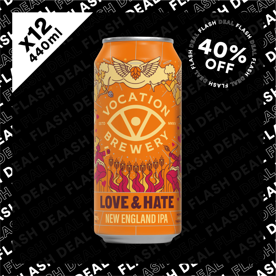 12PK Love & Hate | 7.2% New England IPA 440ml - Vocation Brewery