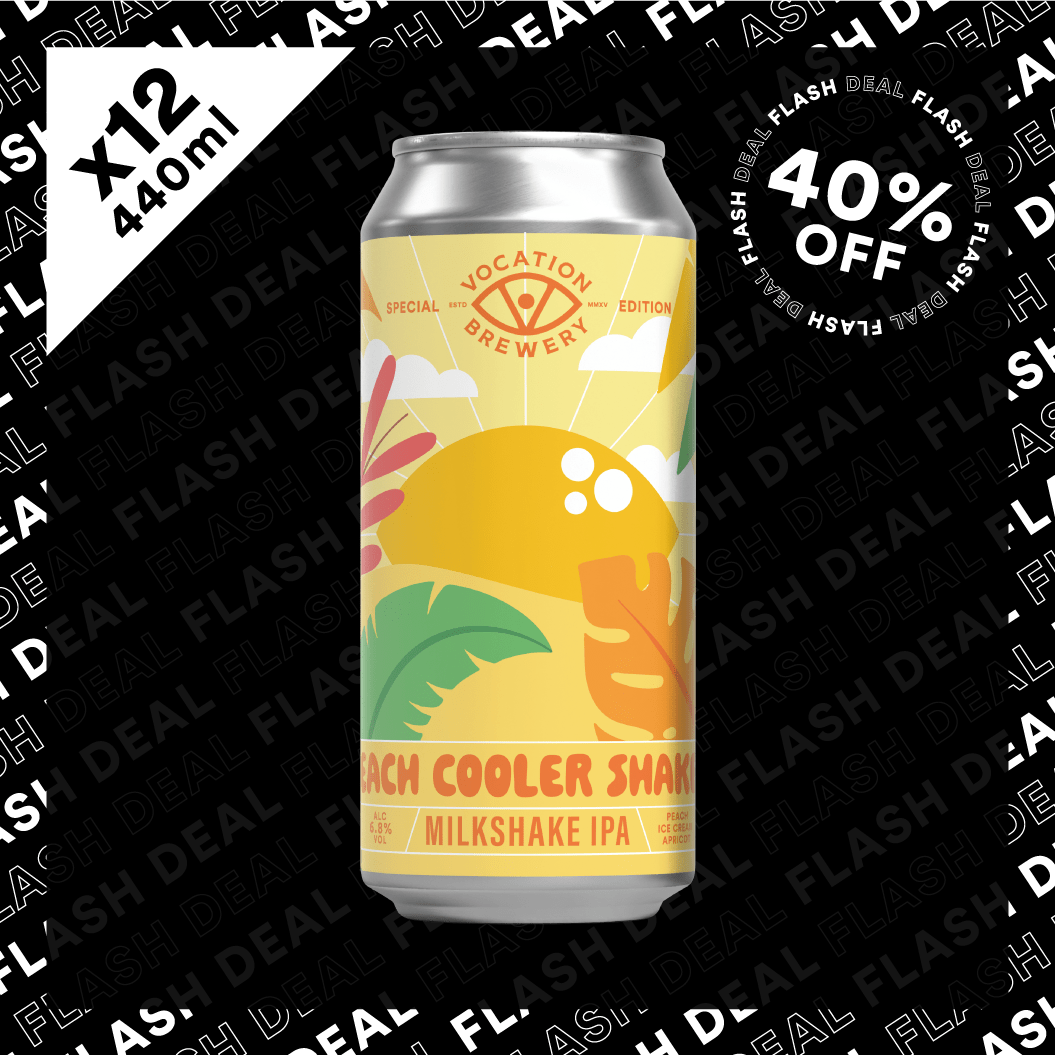 12PK Peach Cooler Shaker | 6.8% Milkshake IPA | 440ml - Vocation Brewery