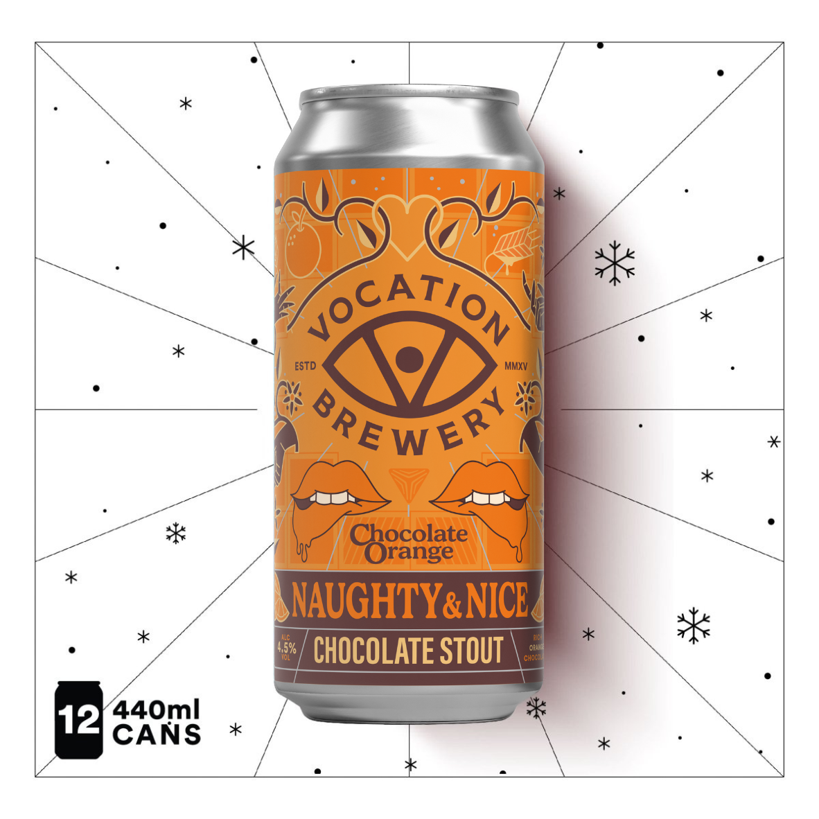 Naughty & Nice Chocolate Orange  | 4.5% Chocolate Stout 440ml
