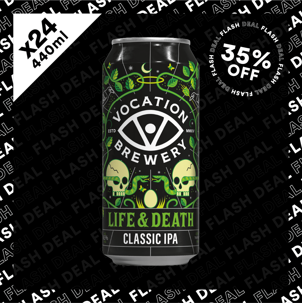 24PK Life & Death | 6.5% Hoppy IPA 440ml - Vocation Brewery