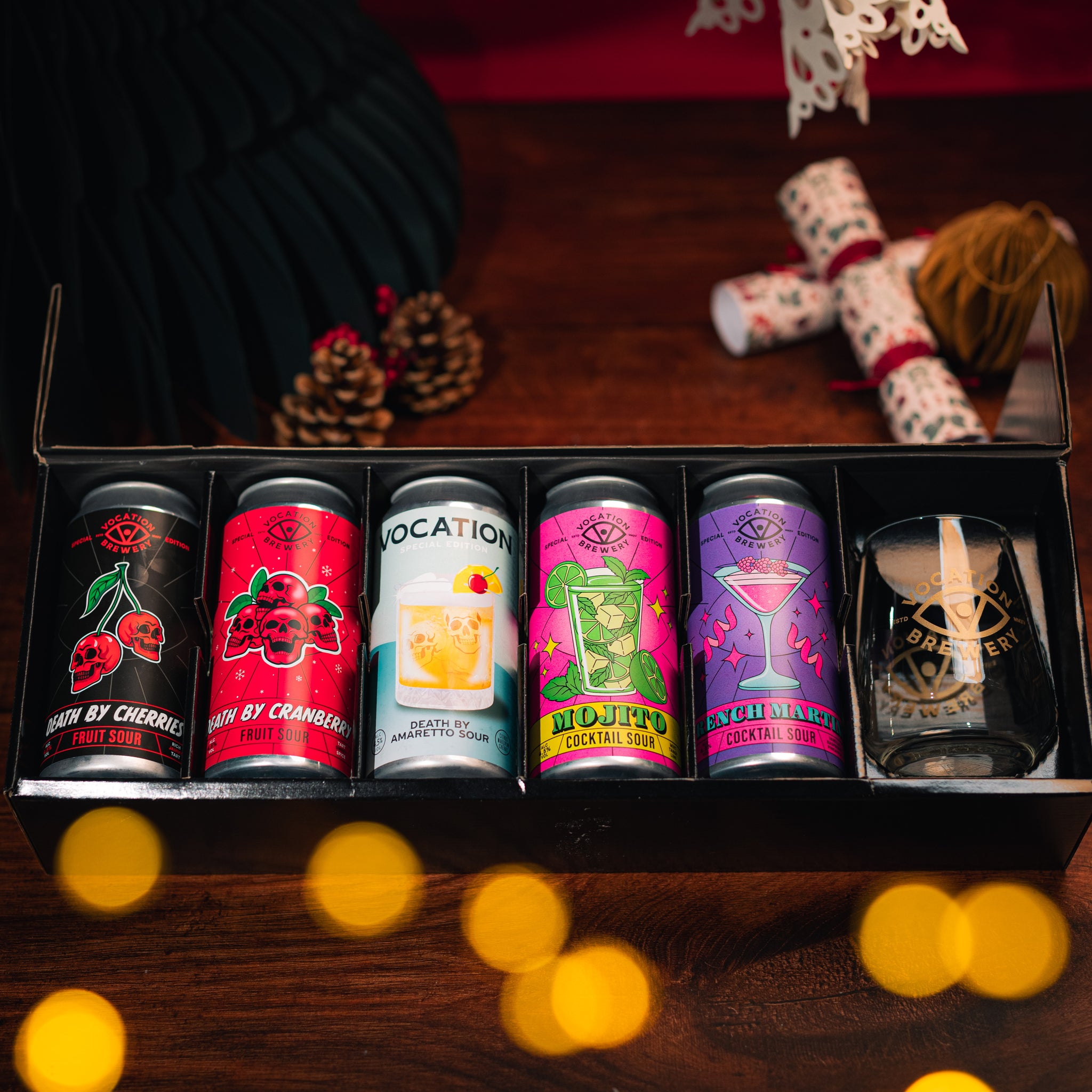Vocation Sours Gift Set Sour Beer Gift Pack 5 x 440ml & Glass