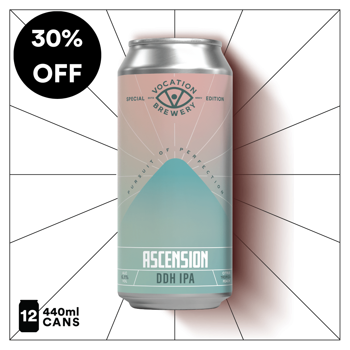 Ascension | 6.1% DDH IPA | 440ml - Vocation Brewery