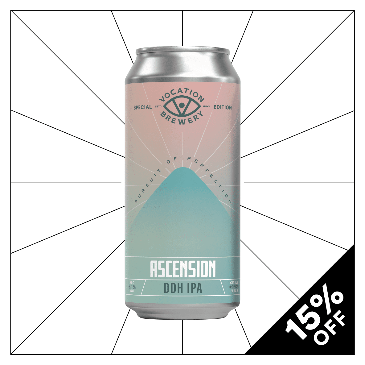 Ascension | 6.1% DDH IPA | 440ml - Vocation Brewery