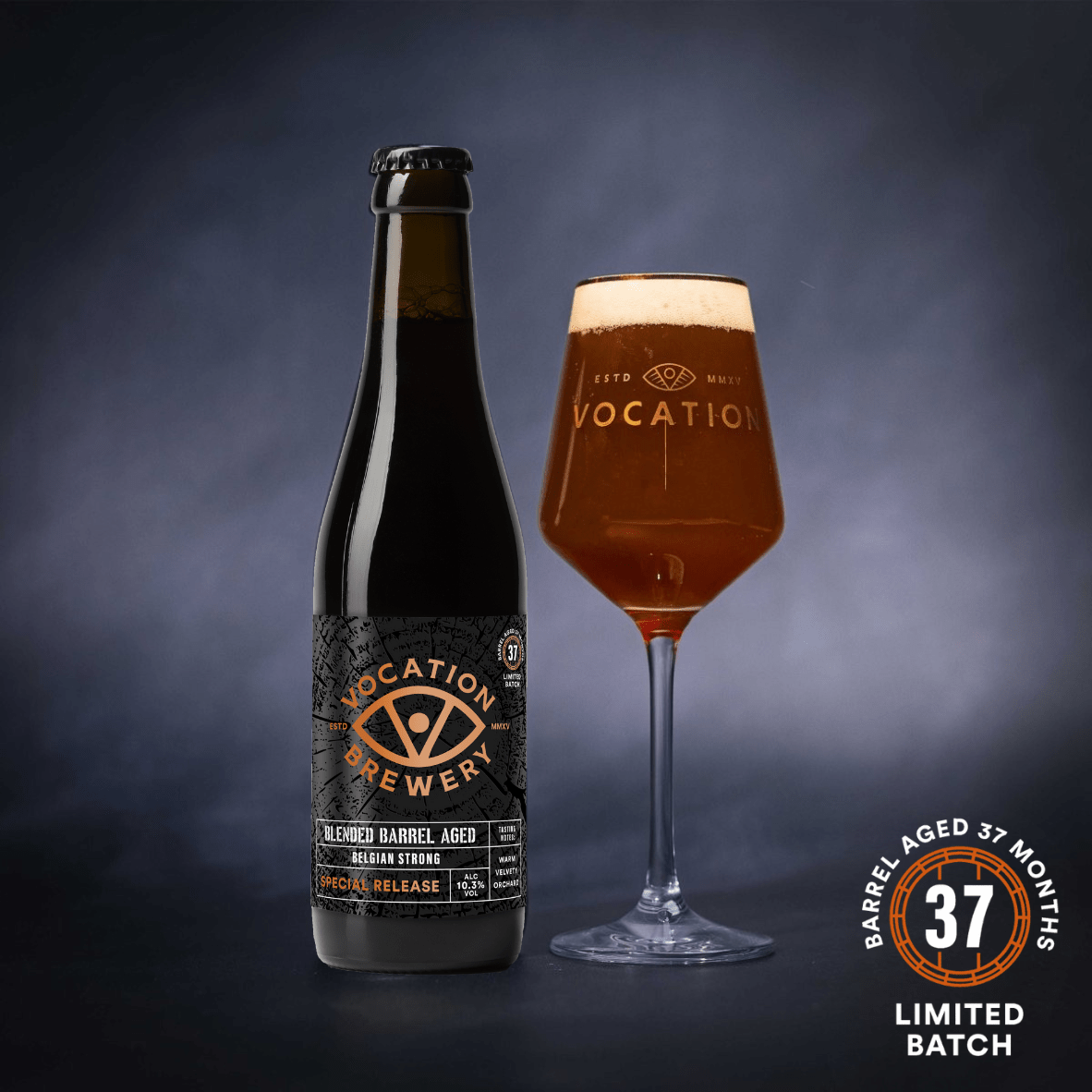 Belgian Strong | 10.3% Blended Barrel Aged | 330ml bottle - Vocation Brewery