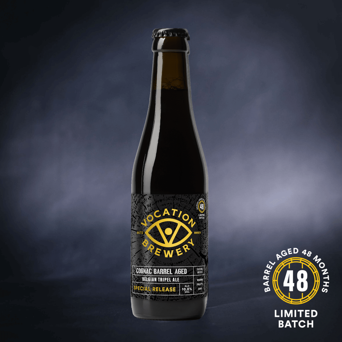 Belgian Tripel | 10.8% Cognac Barrel Aged | 330ml bottle - Vocation Brewery