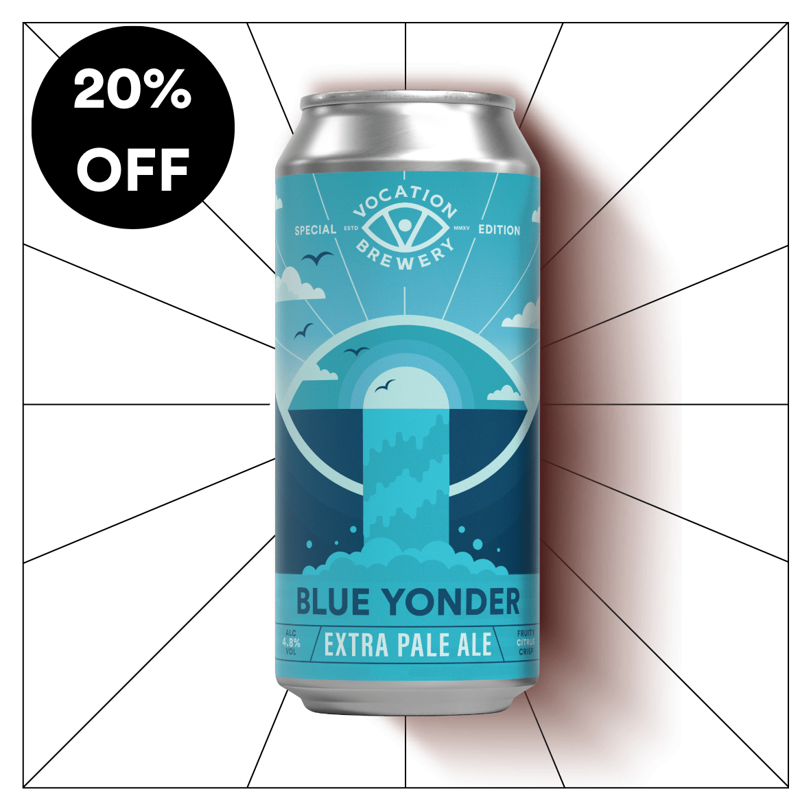 Blue Yonder | 4.8% Extra Pale Ale | 440ml - Vocation Brewery