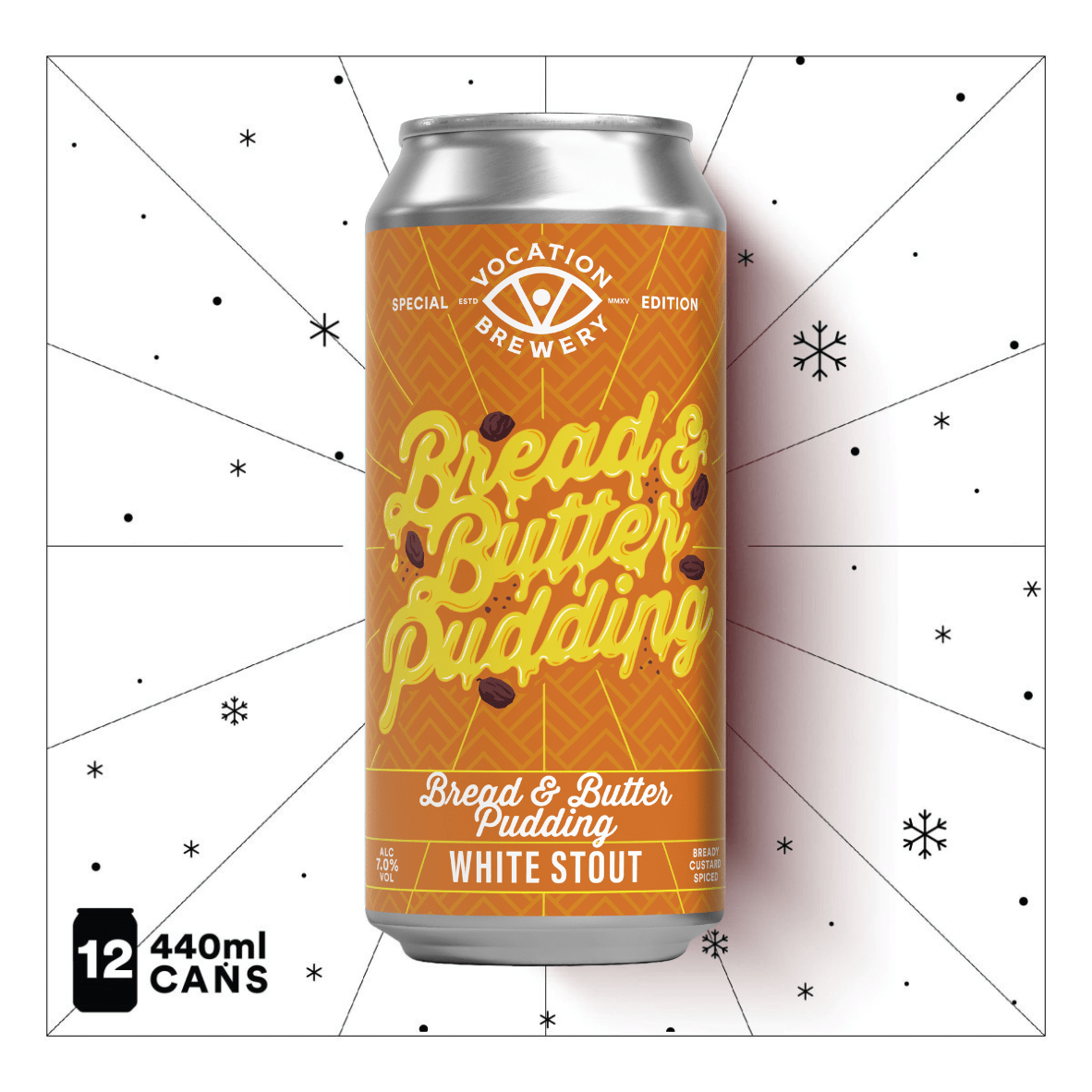 Bread & Butter Pudding | 7.0% White Stout 440ml - Vocation Brewery