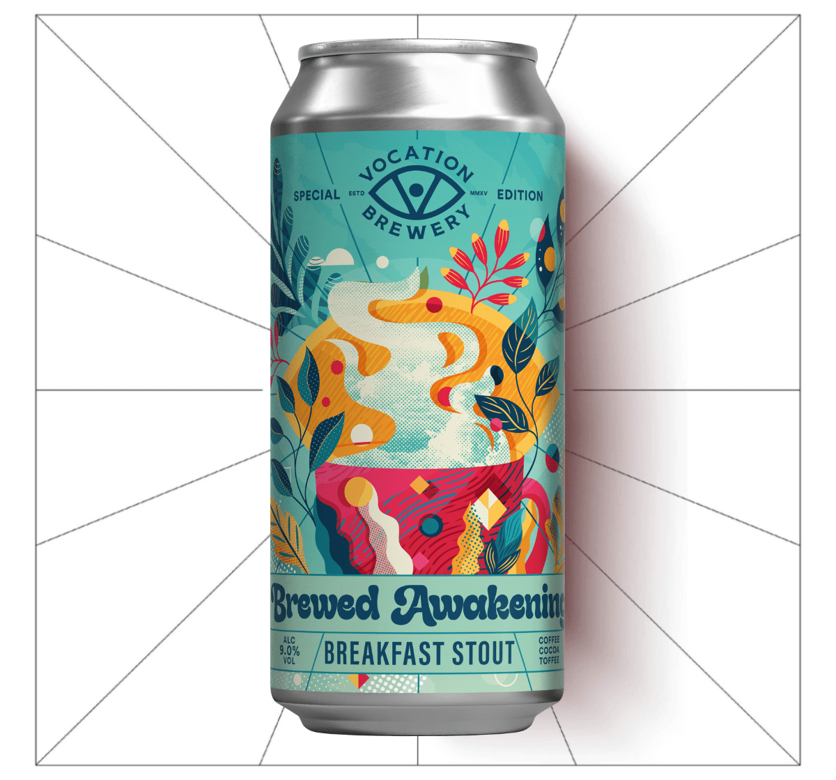 Brewed Awakening | 9.0% Breakfast Stout 440ml - Vocation Brewery