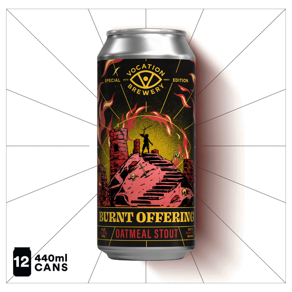 Burnt Offering | 5.0% Oatmeal Stout | 440ml - Vocation Brewery