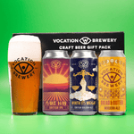 Contemporary British Ale Gift Set | Modern Ale Gift Pack | 3 x 440ml Cans & Glass - Vocation Brewery