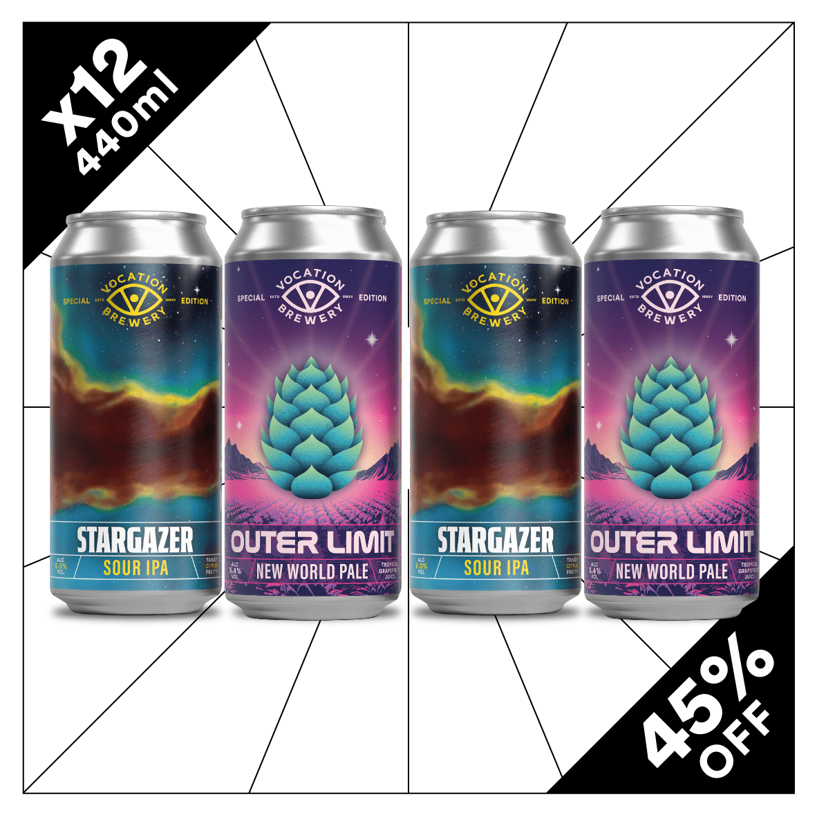 Cosmic Explorer Pack | Vocation Specials Mixed Pack | 12 x 440ml - Vocation Brewery
