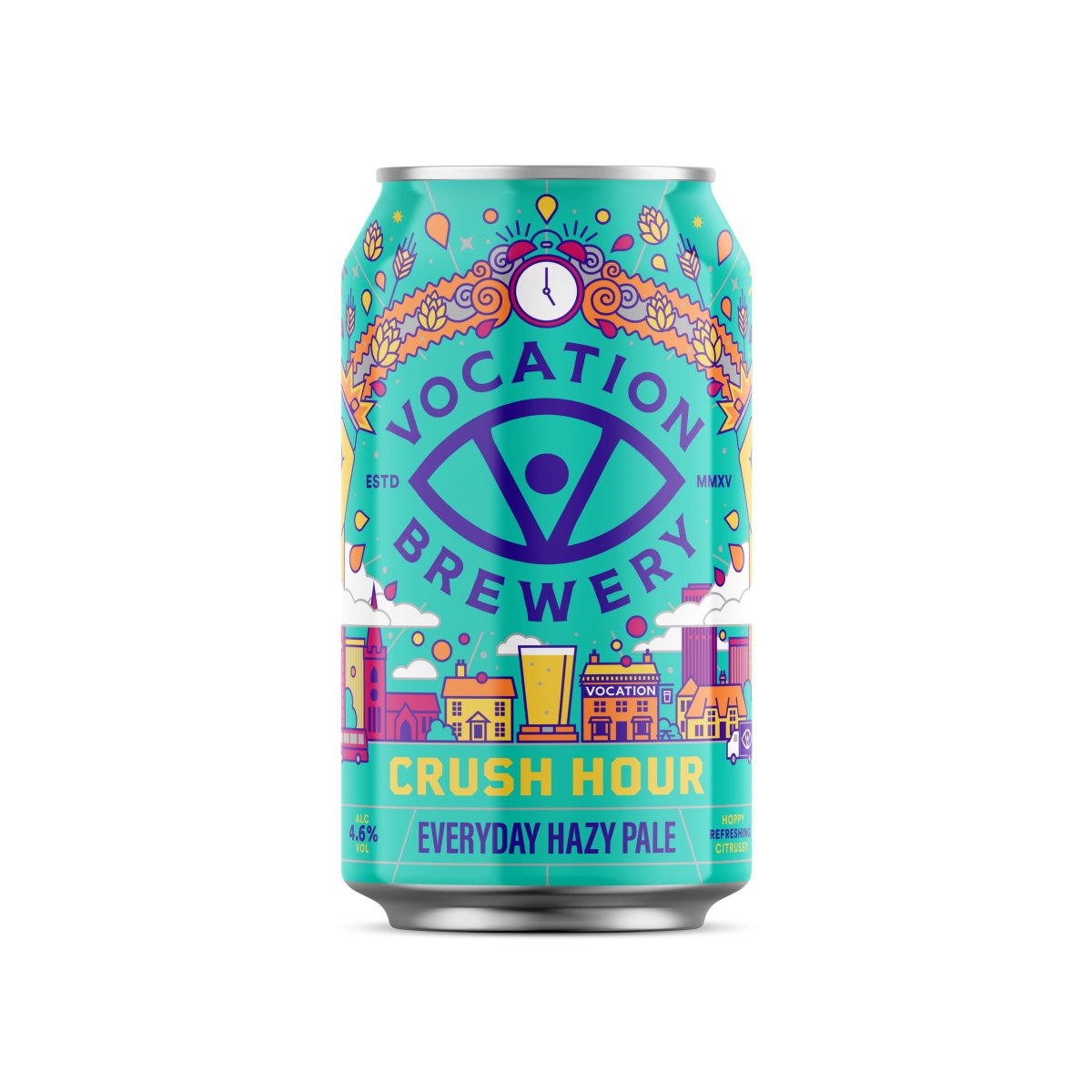 Crush Hour | Everyday Hazy Pale 4.6% 330ml - Vocation Brewery