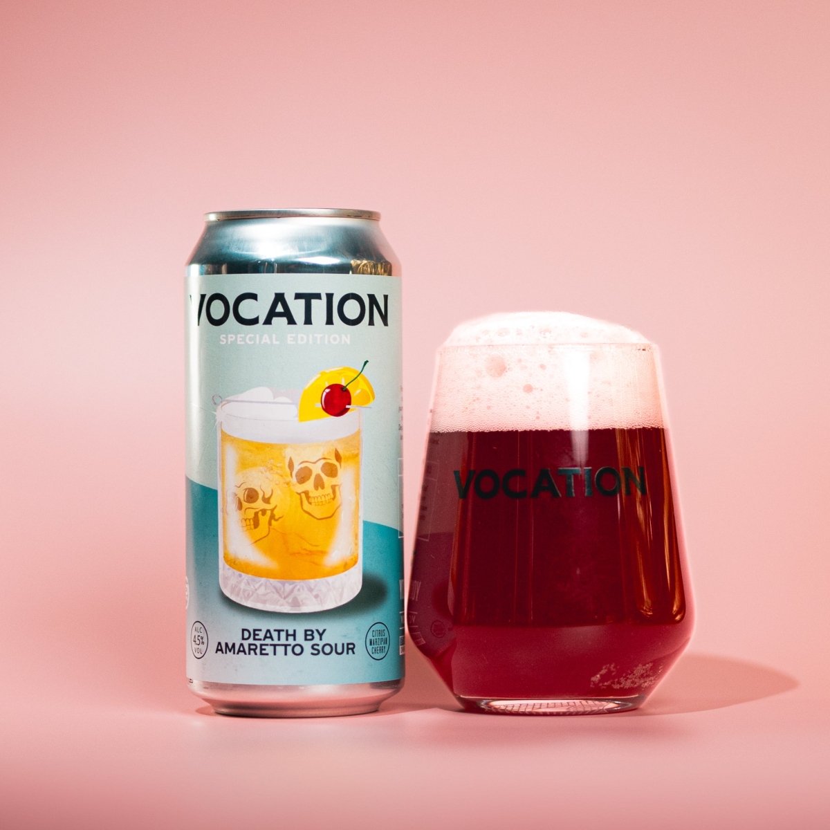 Death By Amaretto Sour | 4.5% Amaretto Sour | 440ml - Vocation Brewery