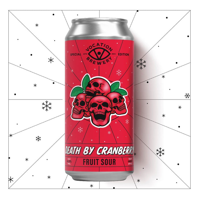 Vocation Death By Cranberry 4.5% Cranberry Sour 440ml Vocation Death By Cranberry 4.5% Cranberry Sour 440ml