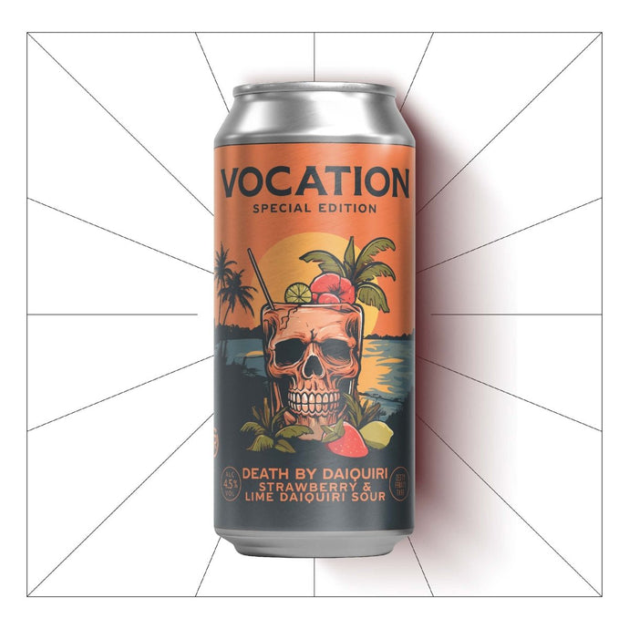 Vocation Death By Daiquiri 4.5% Strawberry & Lime Daiquiri Sour 440ml Vocation Death By Daiquiri 4.5% Strawberry & Lime Daiquiri Sour 440ml