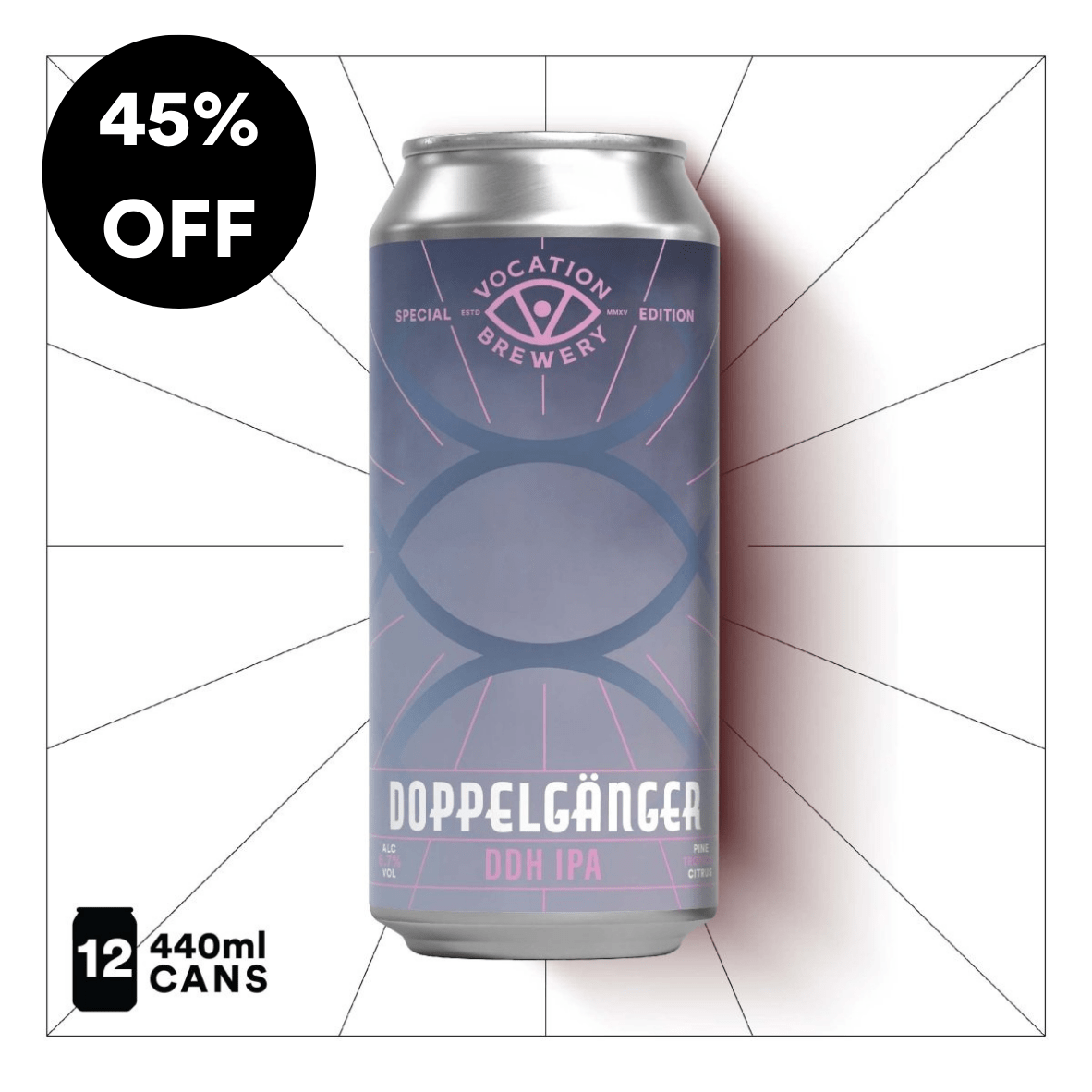 Doppelgänger | 6.7% DDH IPA 440ml - Vocation Brewery