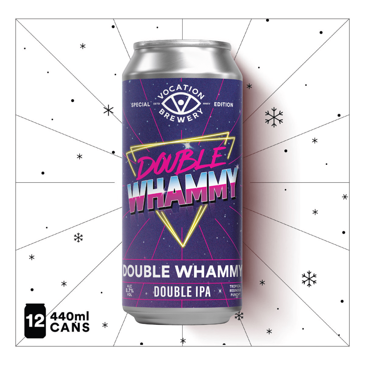 Double Whammy | 8.7% Double IPA 440ml - Vocation Brewery