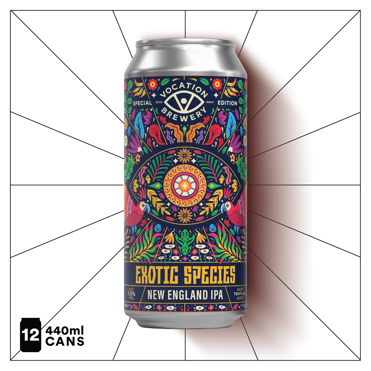 Exotic Species | 7.5% New England IPA 440ml - Vocation Brewery