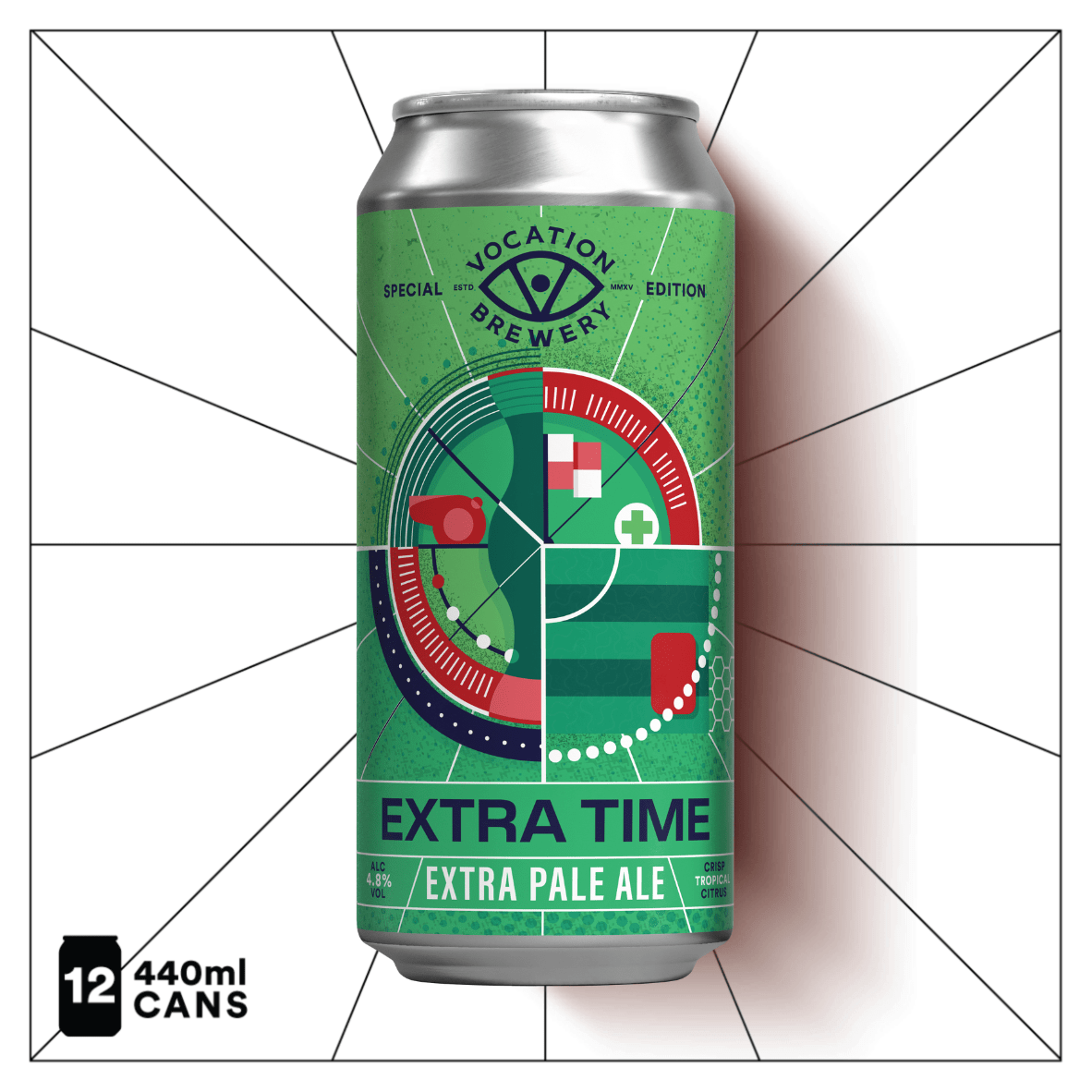 Extra Time | 4.8% Extra Pale Ale 440ml - Vocation Brewery