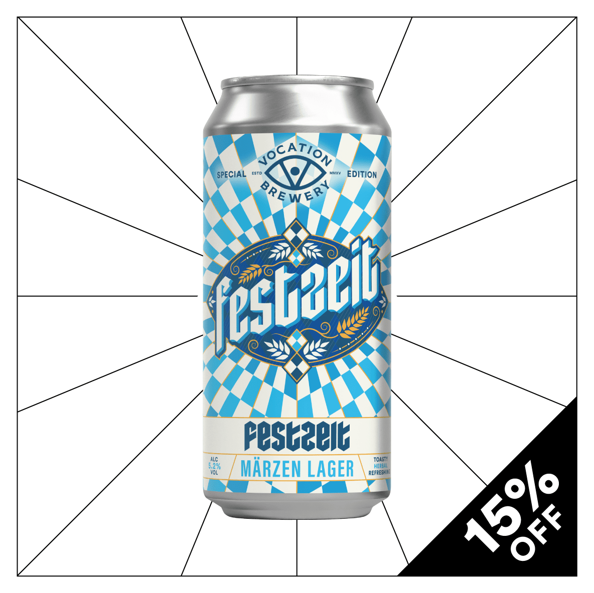 Festzeit | 5.2% Märzen Lager 440ml - Vocation Brewery