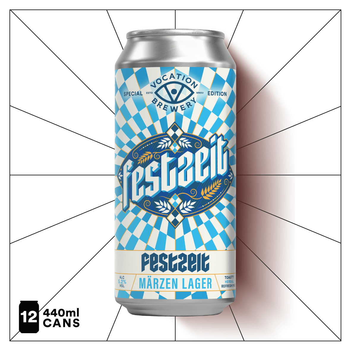 Festzeit | 5.2% Märzen Lager 440ml - Vocation Brewery