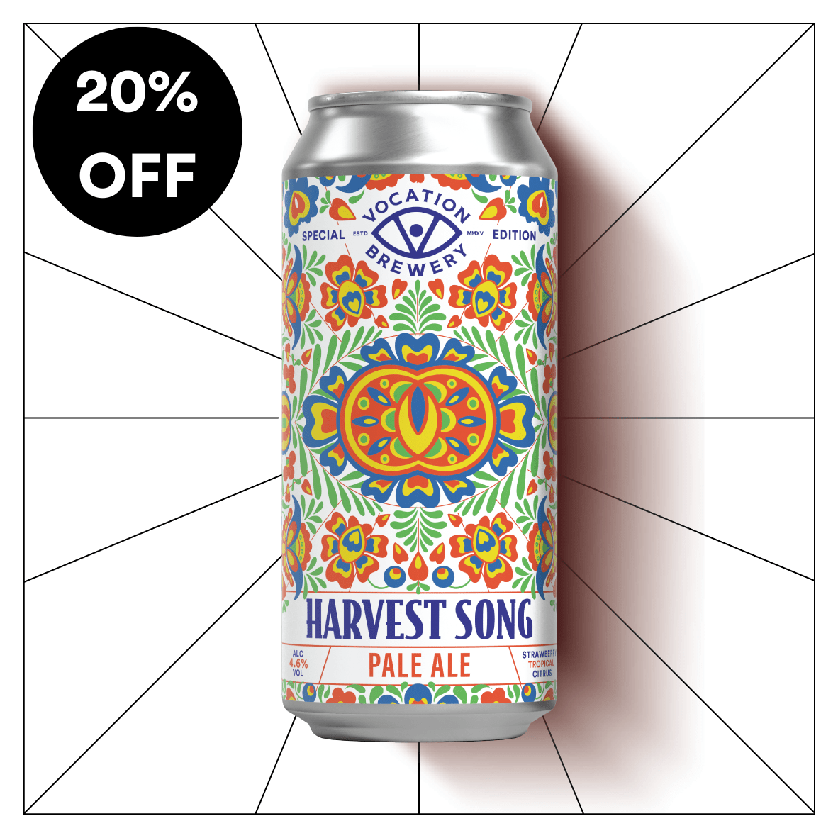 Harvest Song | 4.6% Pale Ale | 440ml - Vocation Brewery