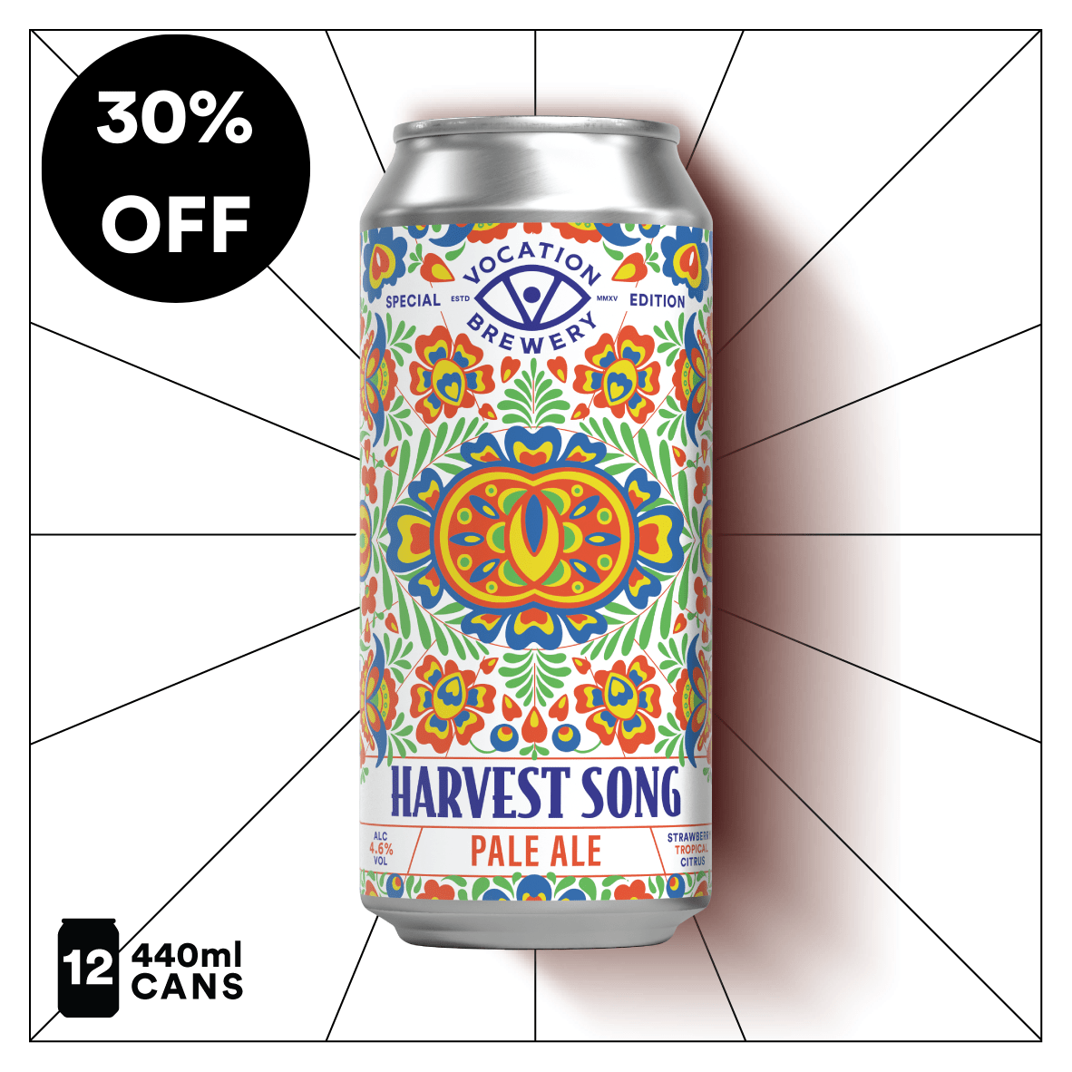 Harvest Song | 4.6% Pale Ale | 440ml - Vocation Brewery