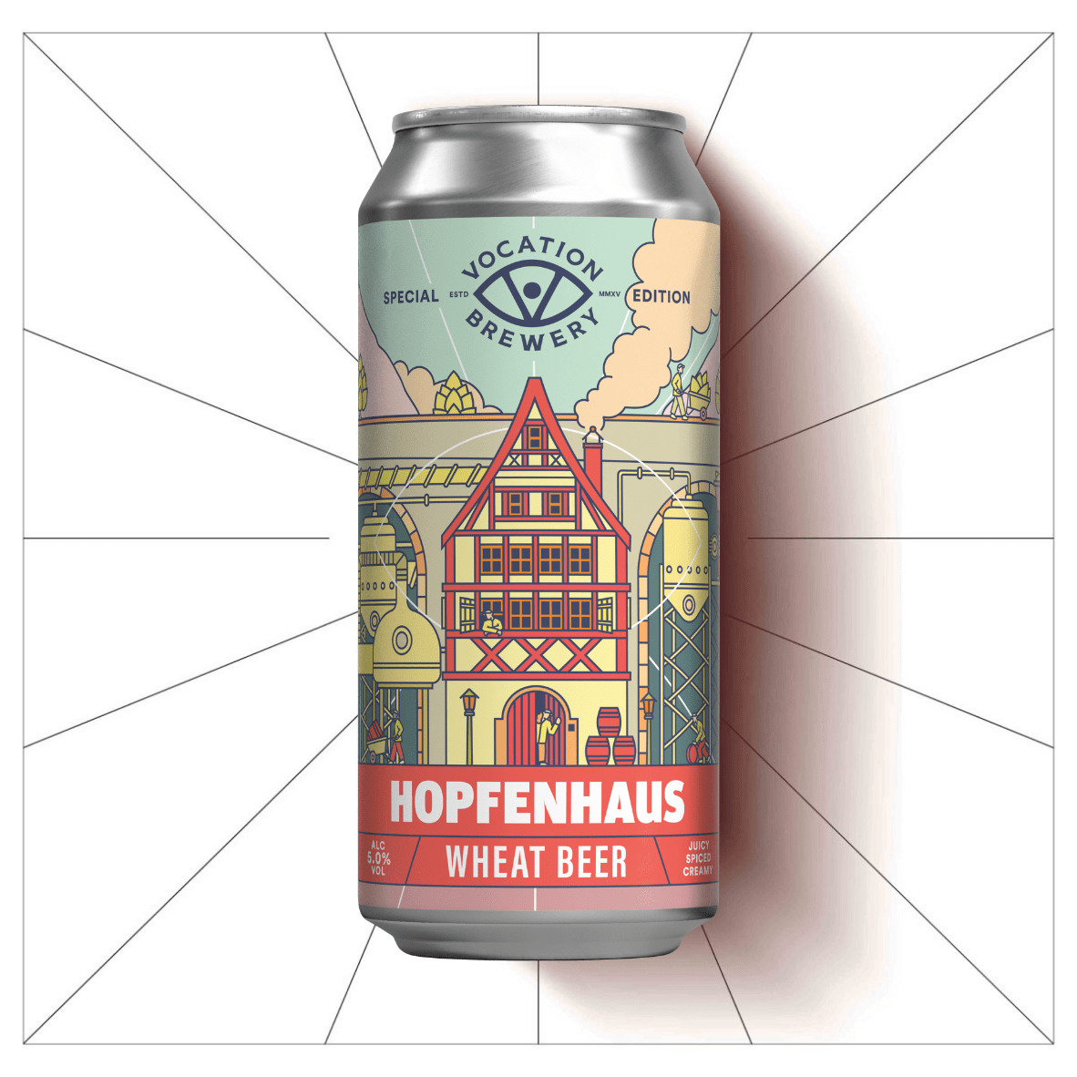 Hopfenhaus | 5.0% Wheat Beer | 440ml - Vocation Brewery