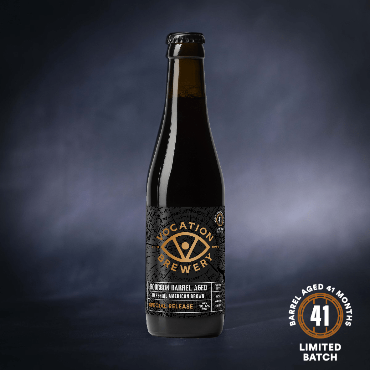 Imperial American Brown | 10.4% Bourbon Barrel Aged | 330ml bottle - Vocation Brewery