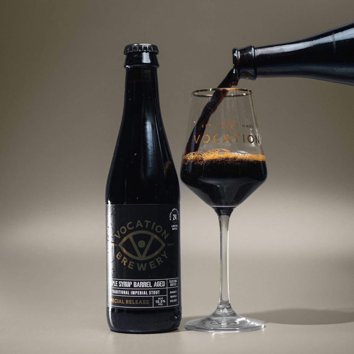 Imperial Stout | 12.5% Maple Syrup Barrel Aged Beer | 330ml bottle - Vocation Brewery