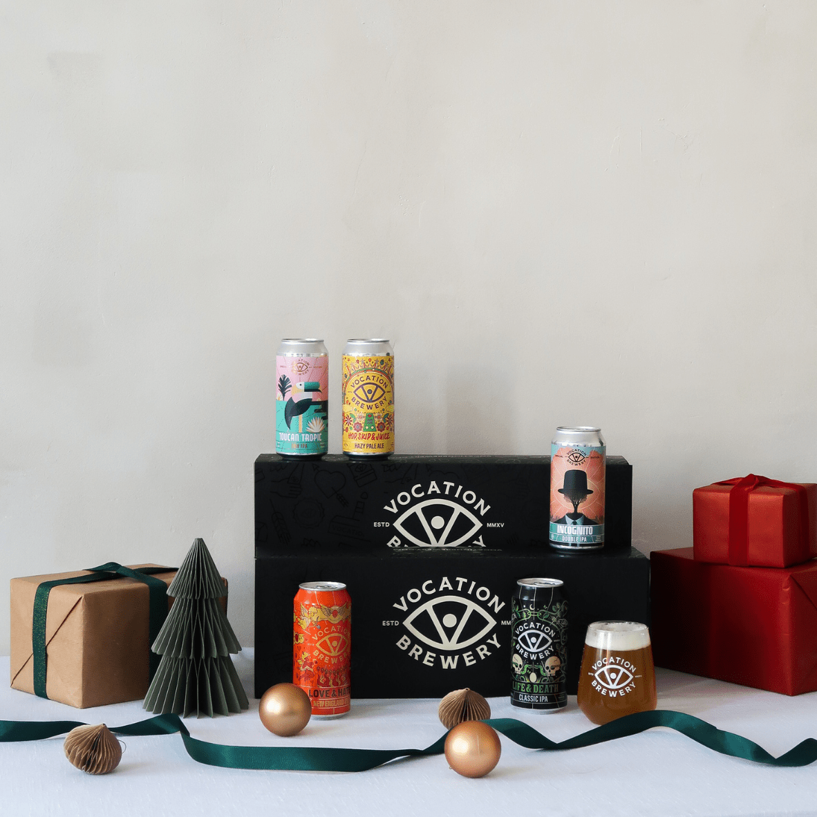 IPA Gift Set | Hazy & Hoppy Gift Set | 5 x 440ml & Glass - Vocation Brewery