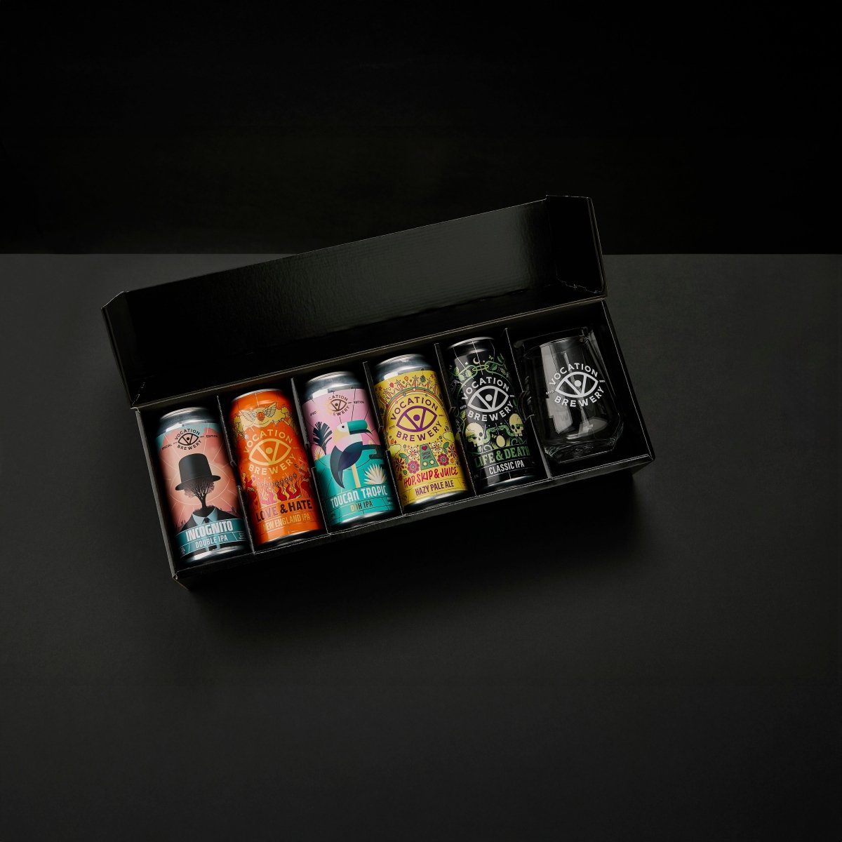 IPA Gift Set | Hazy & Hoppy Gift Set | 5 x 440ml & Glass - Vocation Brewery