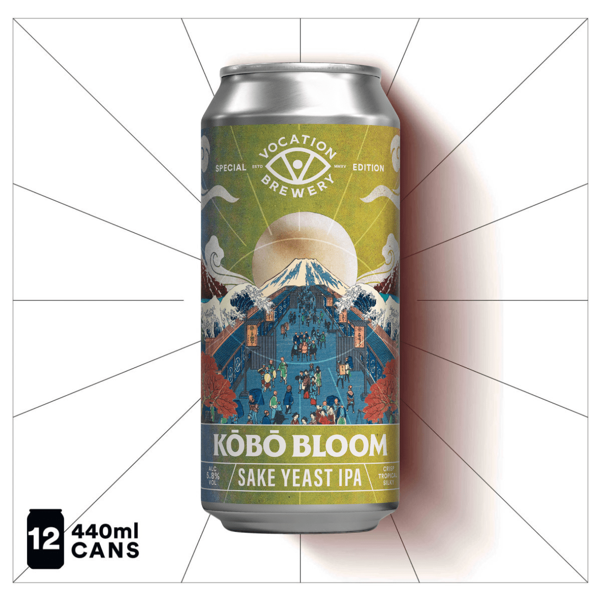 Kōbō Bloom | 5.8% Sake Yeast IPA | 440ml - Vocation Brewery