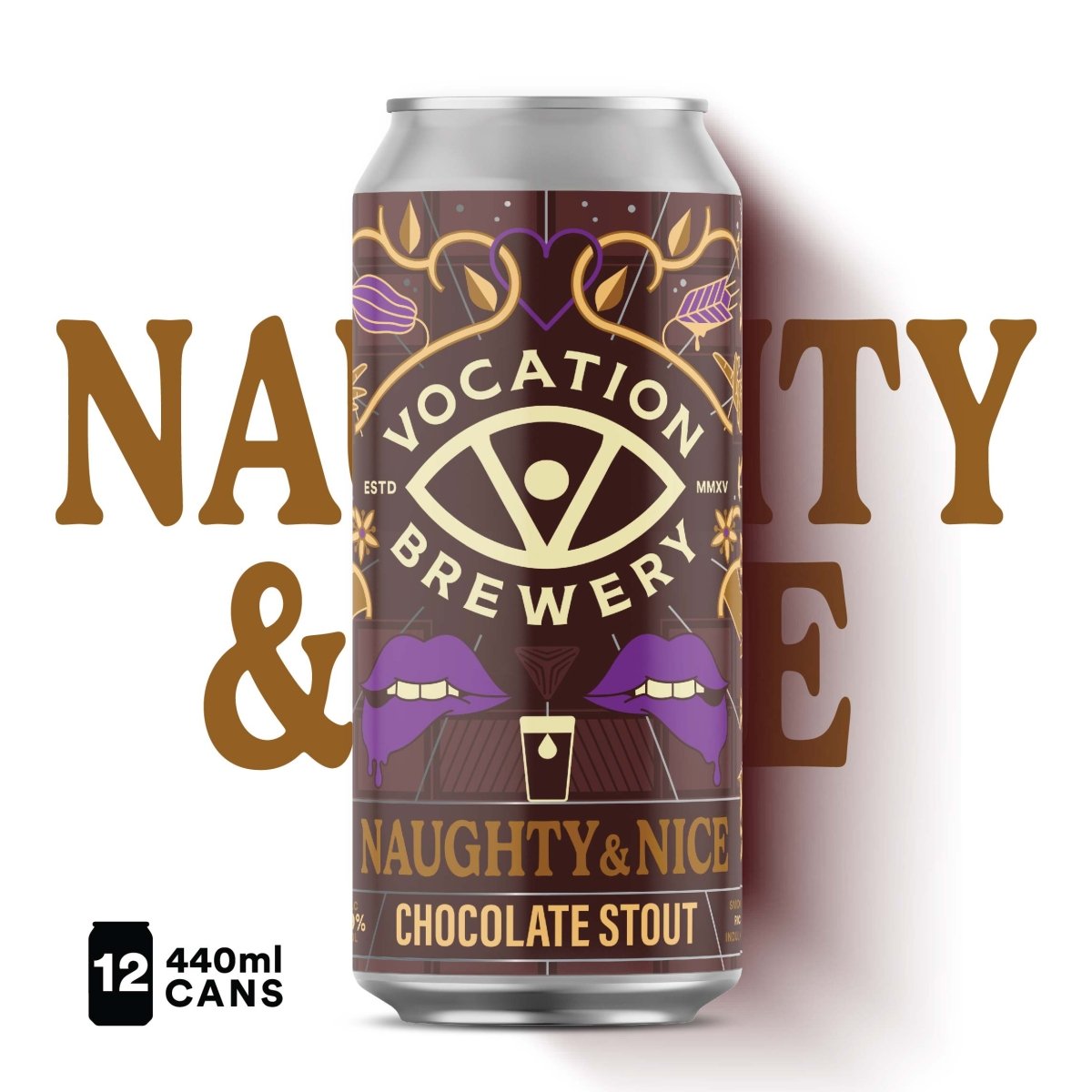 Naughty & Nice | 5.9% Chocolate Stout 440ml - Vocation Brewery