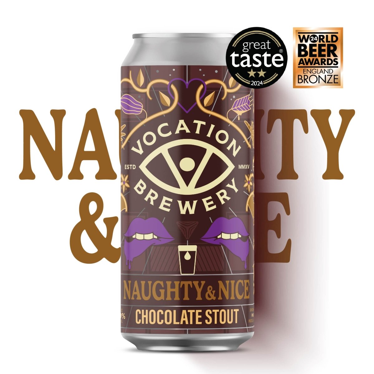 Naughty & Nice | 5.9% Chocolate Stout 440ml - Vocation Brewery