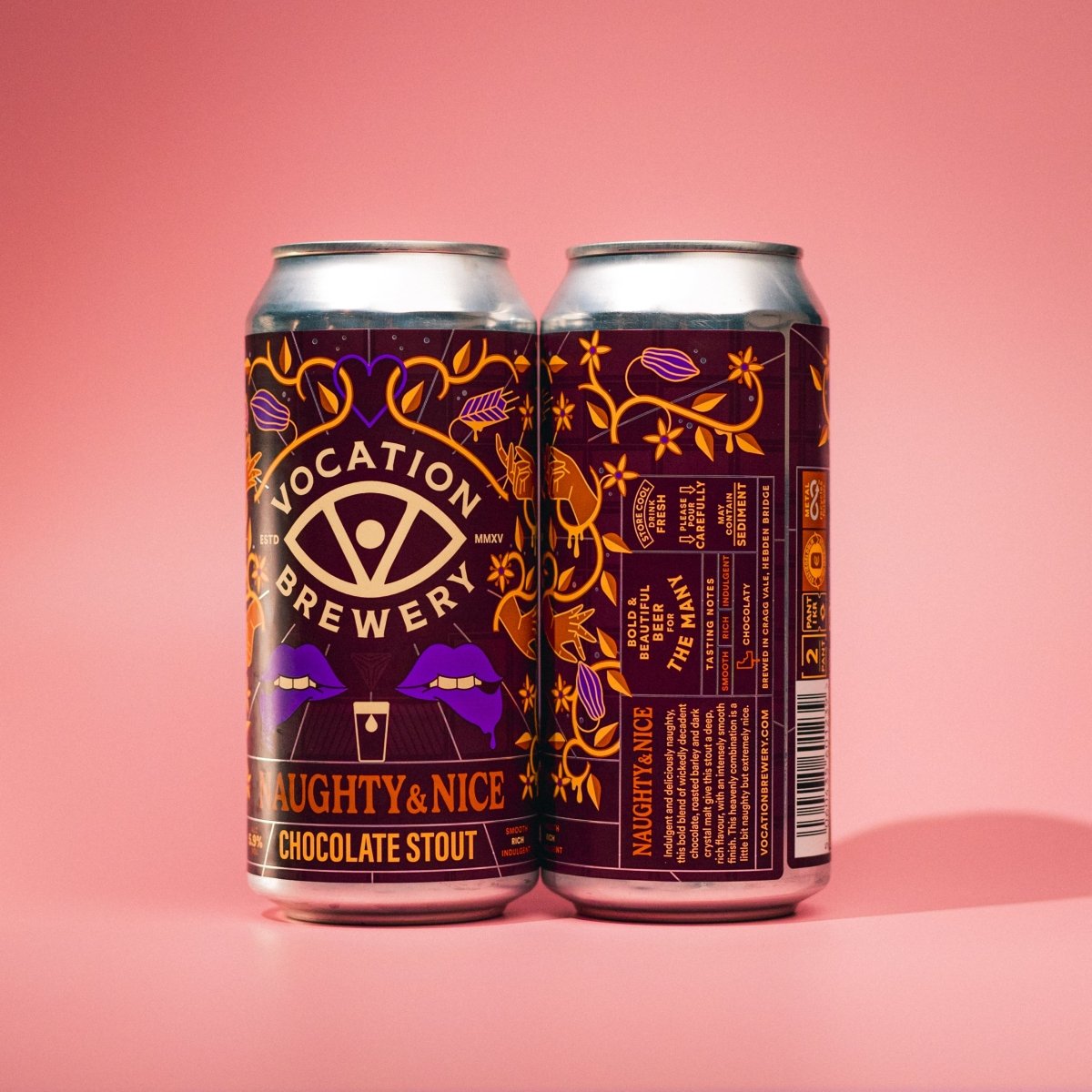 Naughty & Nice | 5.9% Chocolate Stout 440ml - Vocation Brewery