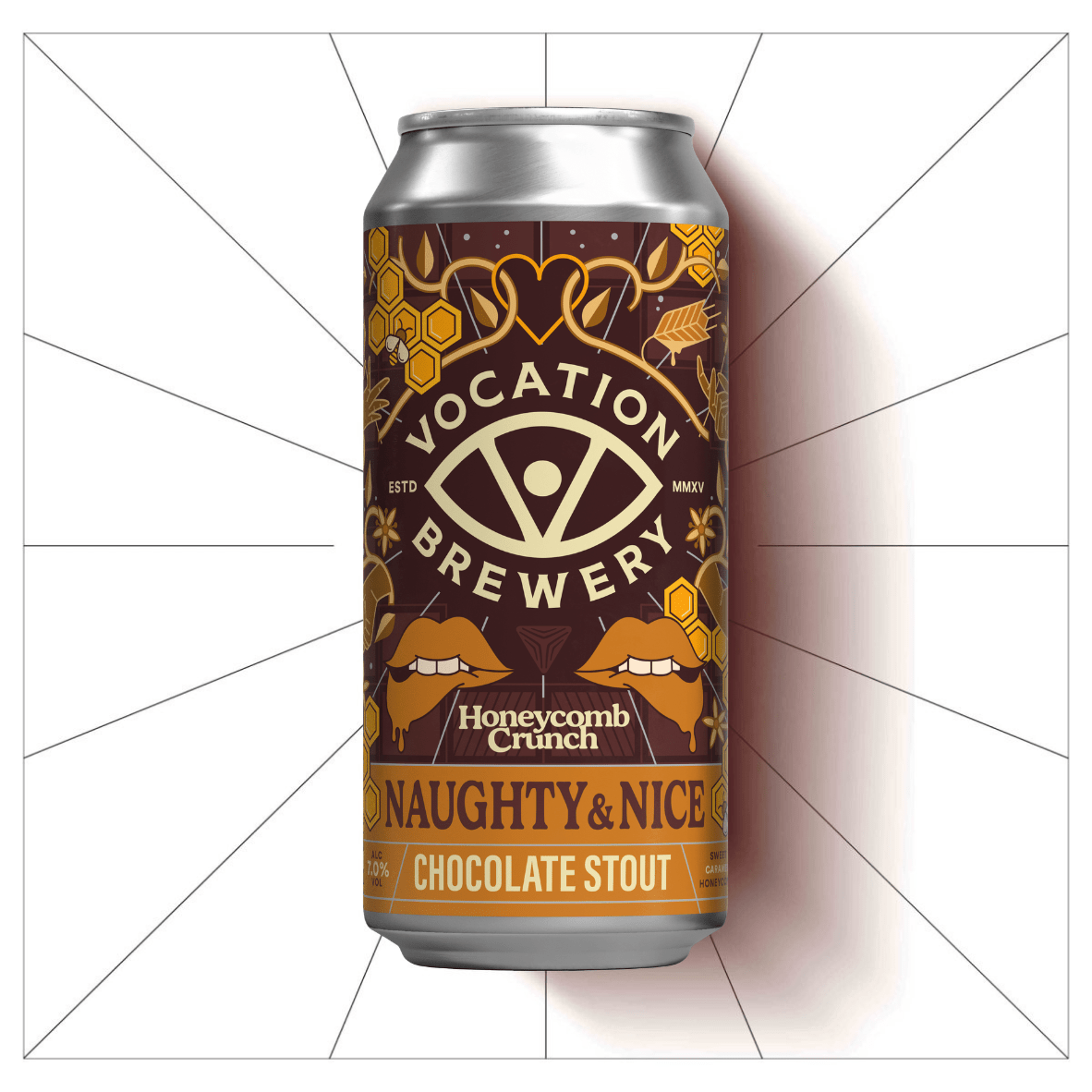 Naughty & Nice Honeycomb Crunch | 7.0% Chocolate Stout | 440ml - Vocation Brewery