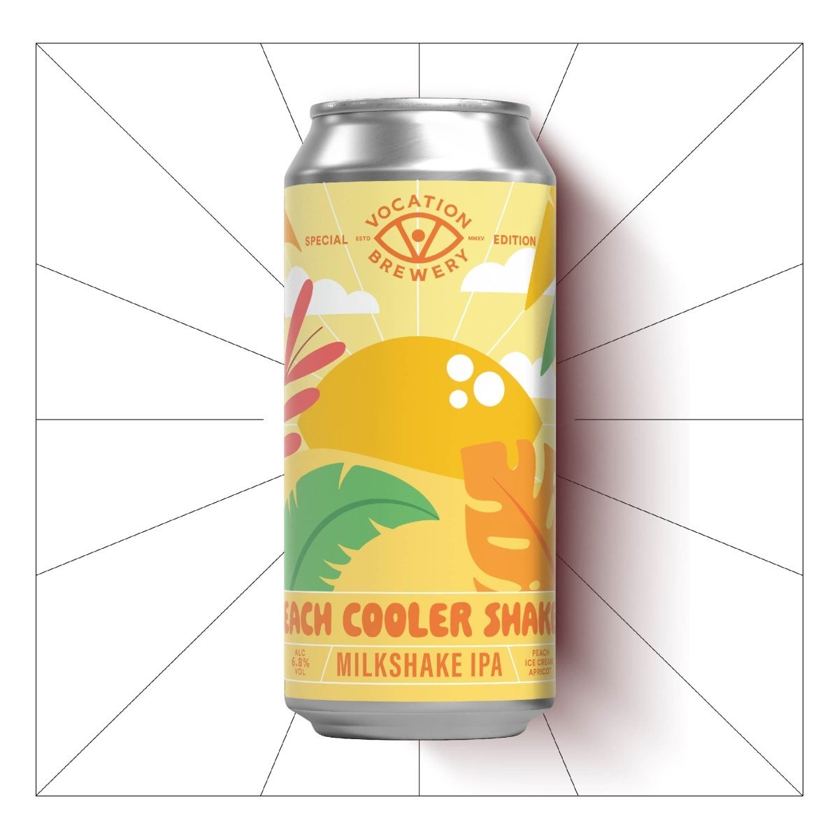 Peach Cooler Shaker | 6.8% Milkshake IPA | 440ml - Vocation Brewery